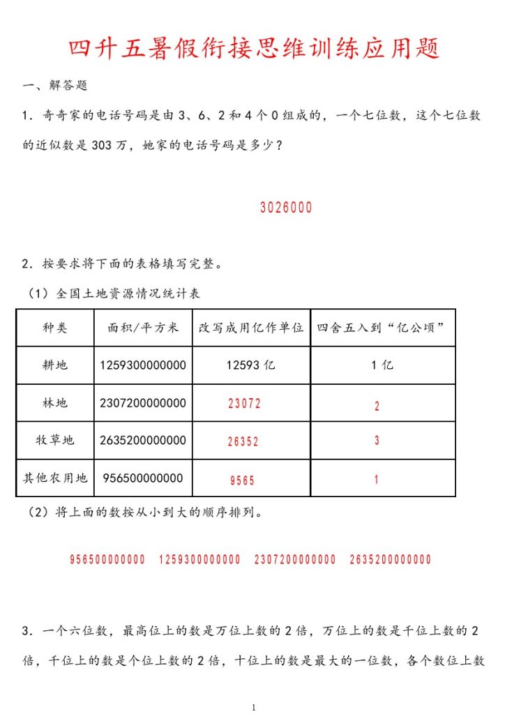 【四升五暑假衔接思维训练应用题】   苏教版(1)-可达学习资料