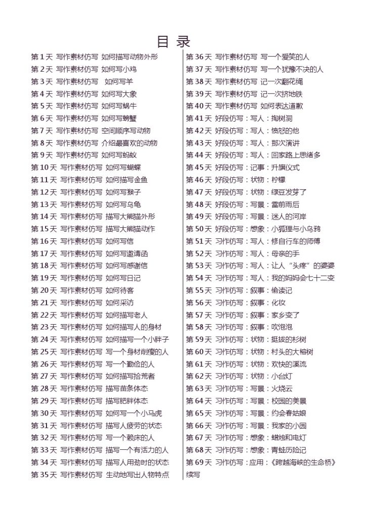 4年级下 好文仿写小练笔 159页-可达学习资料
