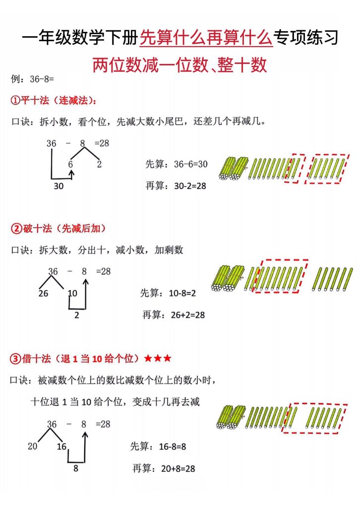 【先算什么再算什么专项练习】一下数学-可达学习资料