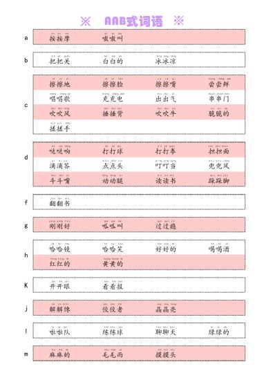 AAB式词语-可达学习资料