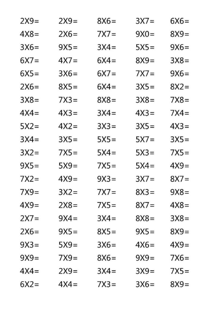 二（上）数学-乘法口诀口算题（无答案）-可达学习资料