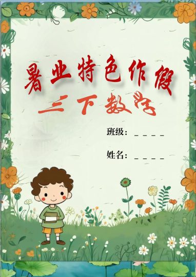 三升四年级数学暑假特色作业2-可达学习资料