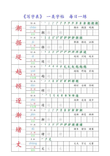 四上丨语文 字帖（部编版）-可达学习资料